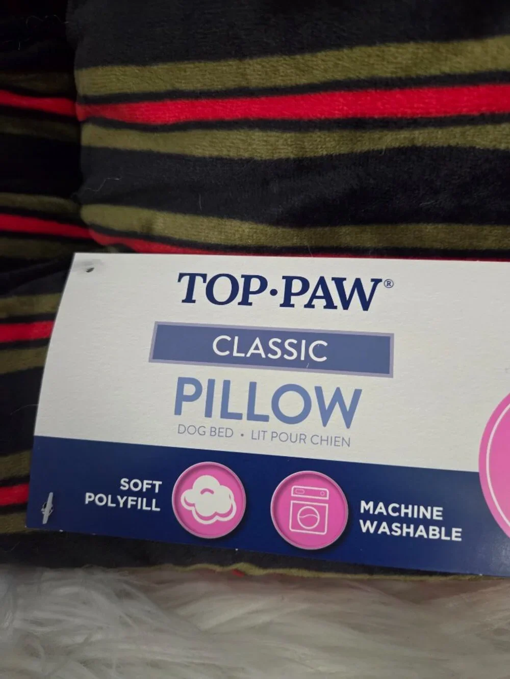 Top Paw Pillow Dog Bed